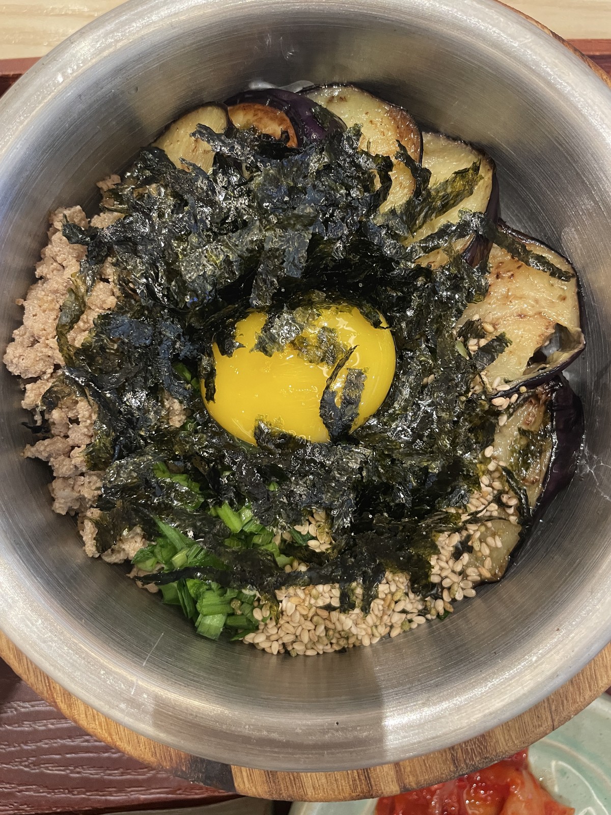 Eggplant Soboro Pot Rice