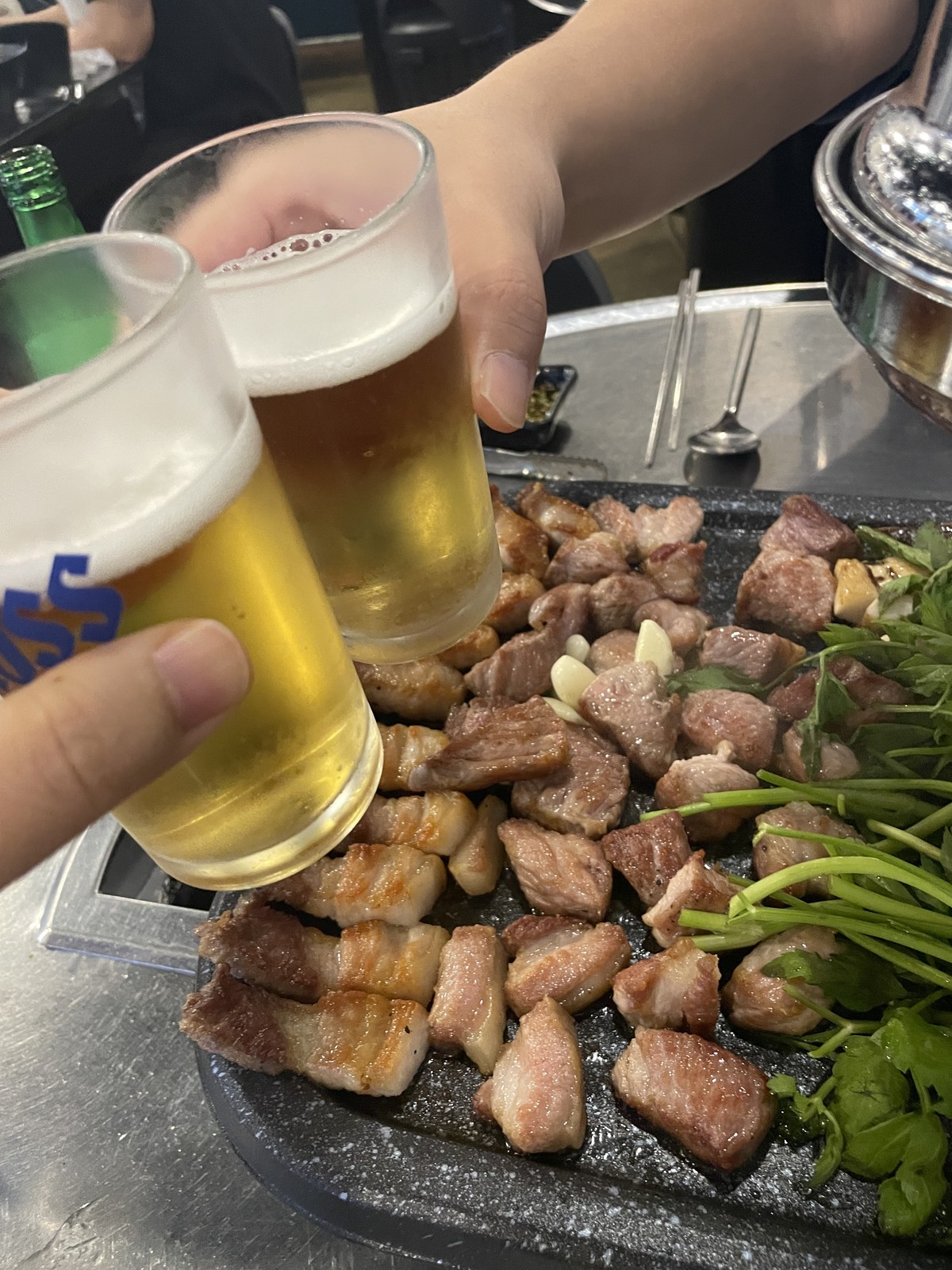 Grilled Pork Belly and Pork Neck