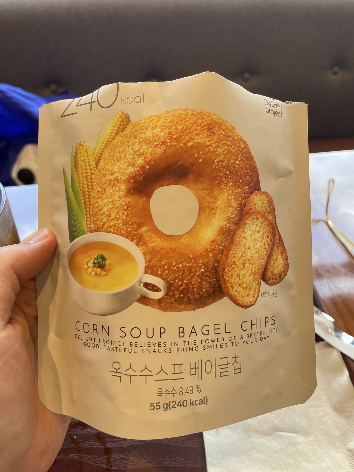 Maple Creme Cookie and Corn Bagel Chip